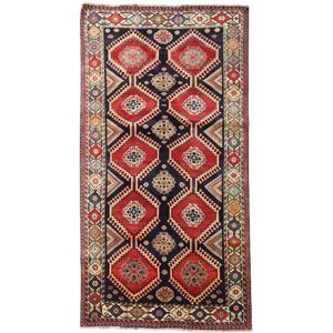 Noue a la main. Origine: Persia / Iran Fait Main Shiraz Tapis 149X282 Persan Tapis De Laine Rouge/Beige Petit Tapis