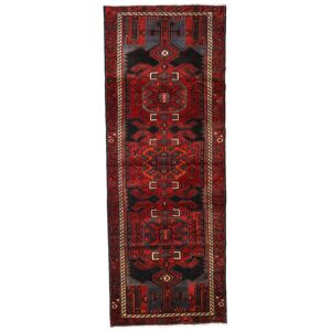 Noue a la main. Origine: Persia / Iran Tapis Hamadan Tapis 105X282 Tapis De Couloir Rouge Fonce/Rouge (Laine, Perse/Iran)