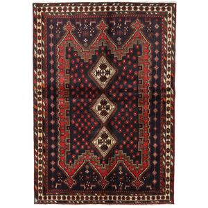 Noue a la main. Origine: Persia / Iran Tapis Persan Afshar Tapis 148X211 Rouge Fonce/Rouge (Laine, Perse/Iran)