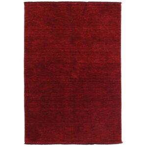 RugVista 140X200 Tapis Uni Laine Rouge Fonce/Rouge