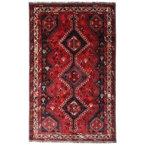 Noue a la main. Origine: Persia / Iran 160X261 Tapis Ghashghaï Tapis D'orient Fait Main Rouge Fonce/Rouge (Laine, Perse/Iran)