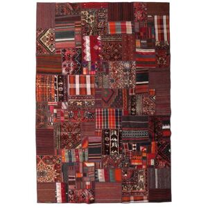 Noue a la main. Origine: Persia / Iran Tapis Tekkeh Kilim 200X300 Rouge Fonce/Rouge (Laine, Perse/Iran)