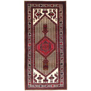 Noue a la main. Origine: Persia / Iran 100X220 Tapis D'orient Ardabil Rouge Fonce/Rouge (Laine, Perse/Iran)