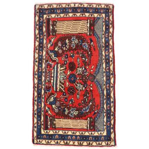 Noue a la main. Origine: Persia / Iran 57X101 Medaillon Petit Nahavand Tapis Laine,