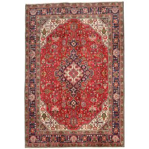 Noue a la main. Origine: Persia / Iran Tapis D'orient Tabriz Tapis 197X288 Rouge/Rouge Fonce (Laine, Perse/Iran)