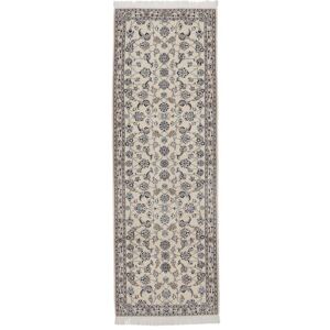 Noue a la main. Origine: Persia / Iran Tapis D'orient Naïn Fine 9La Tapis 92X270 Tapis De Couloir Beige/Marron ( Perse/Iran)