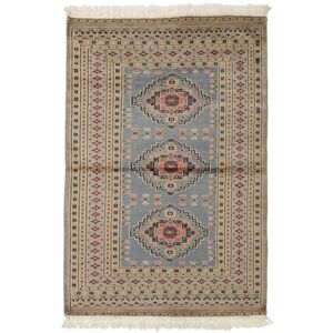 Noue a la main. Origine: Pakistan 97X143 Tapis D'orient Pakistan Boukhara 2Ply Marron/Orange (Laine, Pakistan)