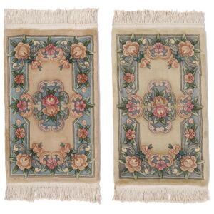 Noue a la main. Origine: China 62X91 Medaillon Petit Chinois 90 Line Tapis Laine,