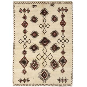 Noue a la main. Origine: Afghanistan 147X209 Tapis Moroccan Berber - Afghanistan Moderne Fait Main Orange/Noir (Laine, Afghanistan)