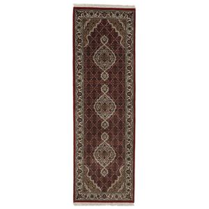 Noue a la main. Origine: India 82X257 Medaillon Petit Tabriz Royal Tapis