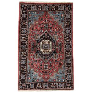 Noue a la main. Origine: Persia / Iran Tapis Fait Main Mehraban Tapis 128X202 Noir/Rouge Fonce (Laine, Perse/Iran)