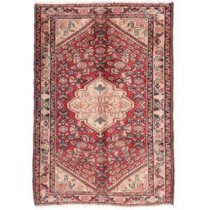 Noue a la main. Origine: Persia / Iran Tapis Rudbar 64X93 Rouge Fonce/Marron (Laine, Perse/Iran)