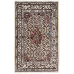 Noue a la main. Origine: Persia / Iran Fait Main Moud 97X151 Persan Marron/Noir Petit Tapis