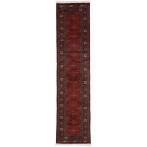 Noue a la main. Origine: Pakistan 74X308 Tapis D'orient Pakistan Boukhara 2Ply Tapis Tapis De Couloir Noir (Laine, Pakistan)