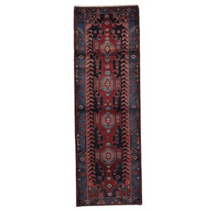 Noue a la main. Origine: Persia / Iran 112X345 Medaillon Petit Hamadan Tapis Laine,