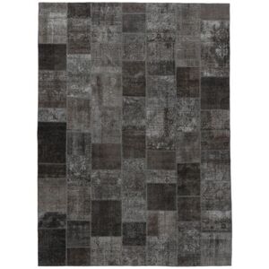 Noue a la main. Origine: Persia / Iran 303X410 Tapis Patchwork - Persien/Iran Moderne Fait Main Noir/Gris Fonce Grand (Laine, Perse/Iran)