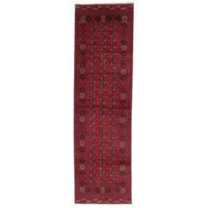 Noue a la main. Origine: Afghanistan Tapis D'orient Classic Afghan Fine Tapis 87X295 Tapis De Couloir Rouge Fonce/Noir (Laine, Afghanistan)