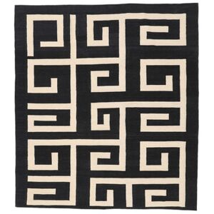 Noue a la main. Origine: Afghanistan 261X290 Tapis Kilim Moderne Tapis Moderne Noir/Beige Grand (Laine, Afghanistan)