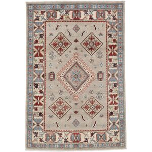 Noue a la main. Origine: Afghanistan Tapis D'orient Kazak Fine Tapis 121X181 Marron/Orange (Laine, Afghanistan)