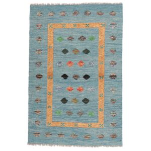 Noue a la main. Origine: Afghanistan Tapis Tisse À La Main Kilim Nimbaft Tapis 100X149 Petrole Fonce/Petrole (Laine, Afghanistan)