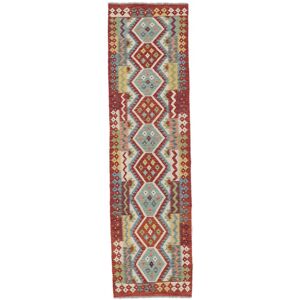 Noue a la main. Origine: Afghanistan 81X292 Petit Tapis Rouge Fonce/Gris Fonce Petit