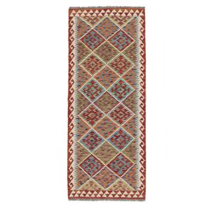 Noue a la main. Origine: Afghanistan 81X200 Petit Tapis Marron/Rouge Fonce Petit