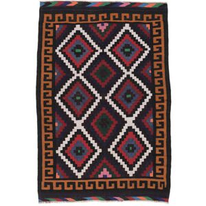 Noue a la main. Origine: Afghanistan 165X243 Vintage Afghan Vintage Kilim Tapis