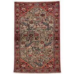 Noue a la main. Origine: Persia / Iran Tapis D'orient Hamadan Tapis 100X150 Noir/Rouge Fonce (Laine, Perse/Iran)