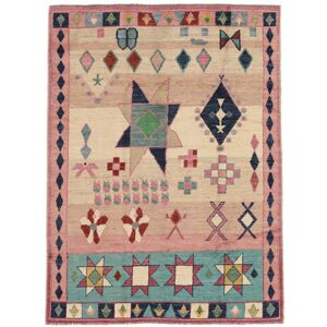 Noue a la main. Origine: Afghanistan Fait Main Moroccan Berber - Afghanistan 170X231 Tapis De Laine Marron/Noir Tapis