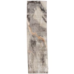 Noue a la main. Origine: India 82X300 Tapis Contemporary Design Tapis Moderne Fait Main Tapis De Couloir Marron/Orange (Inde)