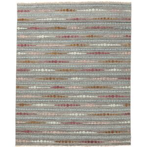 Noue a la main. Origine: India 250X310 Tapis Grass Tapis Moderne Gris Fonce/Gris Grand (Laine, Inde)