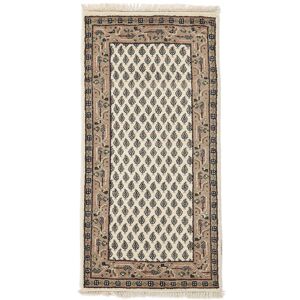 Noue a la main. Origine: India 57X118 Tapis Mir Indo D'orient Fait Main Marron/Noir (Laine, Inde)