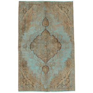 Noue a la main. Origine: Persia / Iran Fait Main Colored Vintage - Persien/Iran 137X221 Vintage Persan Tapis De Laine Marron/Jaune Fonce Petit Tapis