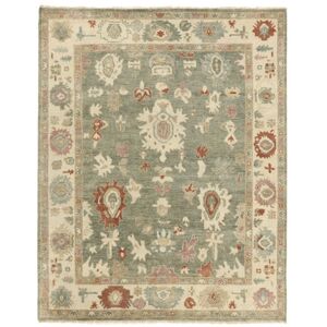 Noue a la main. Origine: India Tapis D'orient Usak Indo Tapis 244X303 Jaune Fonce/Orange (Laine, Inde)