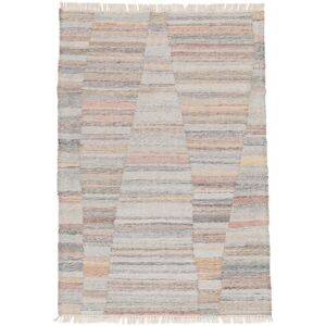 Noue a la main. Origine: India 160X230 Tapis Pet Yarn Kilim Tapis Moderne Gris/Marron (Inde)