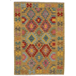 Noue a la main. Origine: Afghanistan Tapis Kilim Afghan Old Style Tapis 102X148 Marron/Rouge Fonce (Laine, Afghanistan)