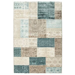 RugVista Patchwork Auckland Tapis - Beige / Petrole 160x230