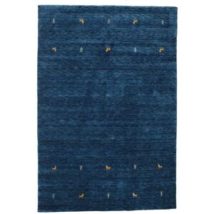 RugVista Gabbeh loom Two Lines Tapis - Bleu fonce 160x230