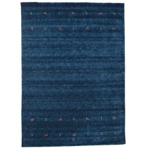 RugVista Gabbeh loom Two Lines Tapis - Bleu fonce 240x340