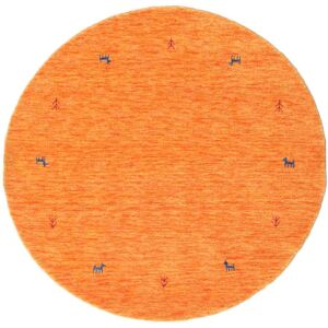 RugVista Gabbeh loom Two Lines Tapis - Orange Ø 150