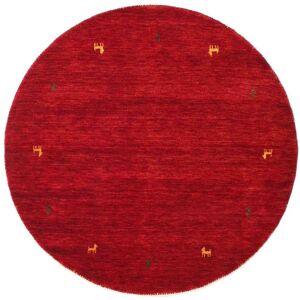 RugVista Gabbeh loom Two Lines Tapis - Rouge Ø 150