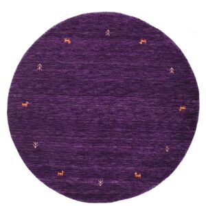 RugVista Gabbeh loom Two Lines Tapis - Violet Ø 150