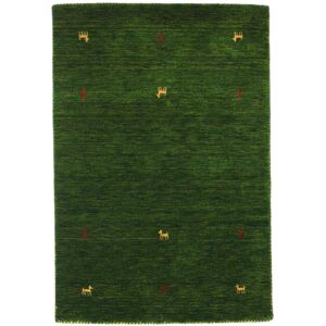 RugVista Gabbeh loom Two Lines Tapis - Vert 100x160