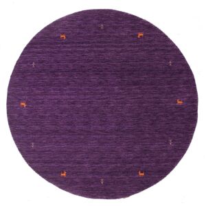 RugVista Gabbeh loom Two Lines Tapis - Violet Ø 200