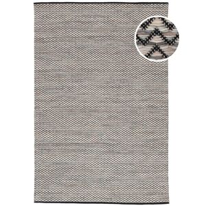 RugVista Chevron Waves Tapis - Multicolore / Noir 200x300