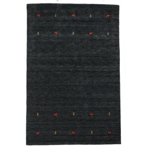 RugVista Gabbeh loom Two Lines Tapis - Noir / Gris 190x290