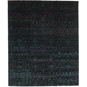 Noue a la main. Origine: India Sari pure soie Tapis 252x305