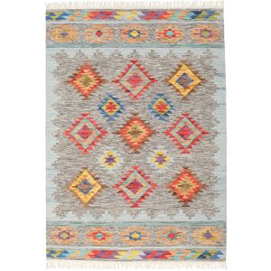 Noue a la main. Origine: India Spring Kilim Tapis - Multicolore 160x230