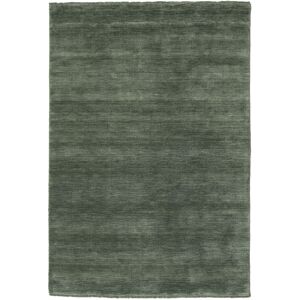 RugVista Handloom fringes Tapis - Vert foret 140x200