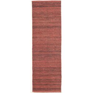 RugVista Alva Tapis - Rouge rouille / Noir 80x250